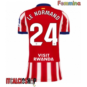 Atletico Madrid Robin Le Normand #24 Prima Maglia Femmina 2026-27 Manica Corta